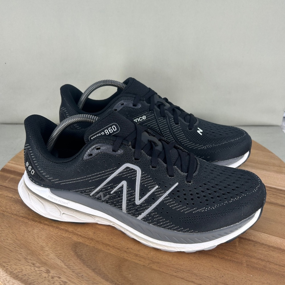 New Balance Fresh Foam X 860 v13 Black Silver Shoes W860K13 Womens 11.5 D Wide
